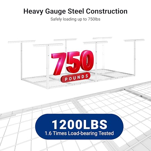 FLEXIMOUNTS 3x8 Overhead Garage Ceiling Storage Rack | Garage Storage - Image 5