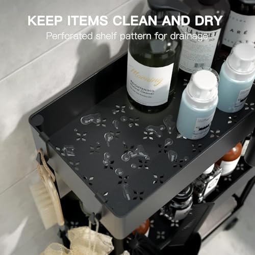 Pipishell 3 Tier Bathroom Storage Cart, Slim Storage | All Products - Image 6