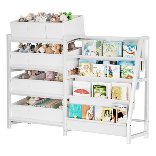 Toy Storage and Kids Bookshelf, toy organizer with 9 Bins+ - Image 2