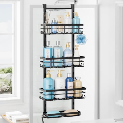 SWTYMIKI Over The Door Shower Caddy - 4 Tier Rustproof Hanging - Image 2