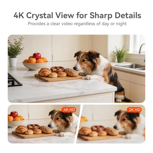4K UHD Indoor Camera, 64G Built-in Storage No Subscription - Image 4