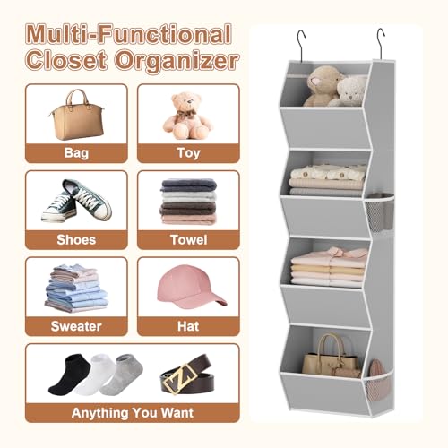 Closet Organizers and Storage Hanging with Mesh Pockets - Image 7