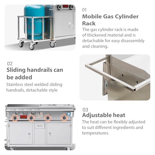 Outdoor Vendor cart,Food Trailer Fully Equipped Mobile Food - Image 4