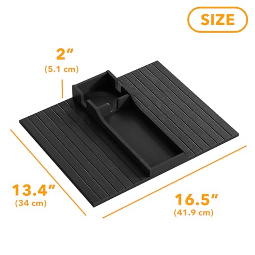 SpaceAid Bamboo Couch Cup Holder, Anti Falling | Home Organization - Image 5