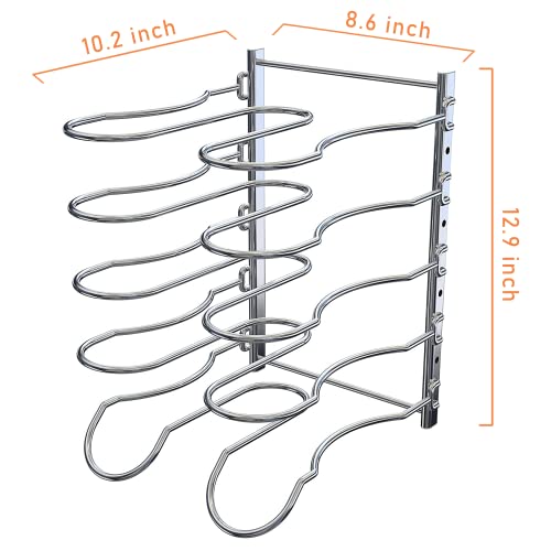 CAXXA Heavy Duty Pan Rack, Pot Lid Rack - Image 3