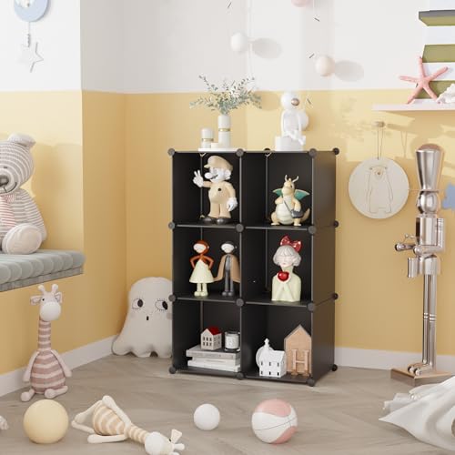 C&AHOME 6-Cube Storage Organizer Cube Shelf Closet Storage - Image 5