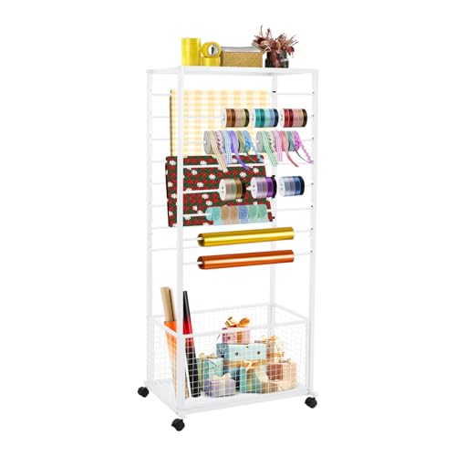 Ribbon Holder Organizer Rack,Double-Sided 16-TierRibbon - Image 2