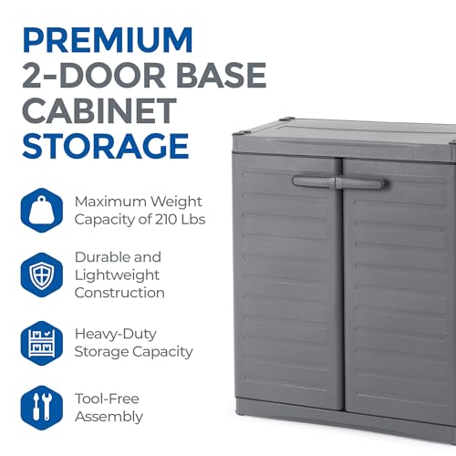Gracious Living MaxIt 2-Shelf Lockable Utility Storage - Image 5