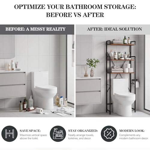 Over The Toilet Storage Cabinet, Freestanding Bathroom - Image 7