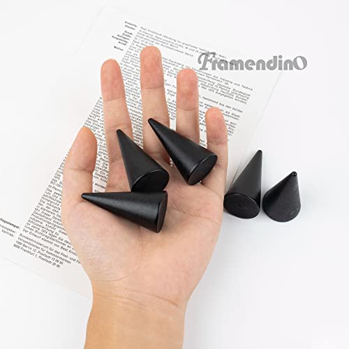 Framendino, 30 Pack Black Wood Cone Ring Holder Single Jewelry - Image 7