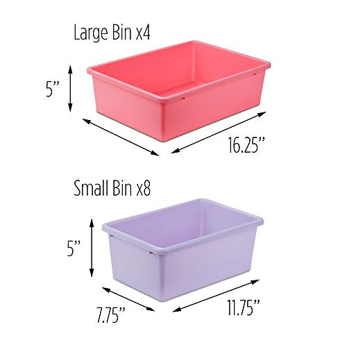 HoneyCanDo Kids Toy Storage Organizer With Bins, Pastel - Image 6