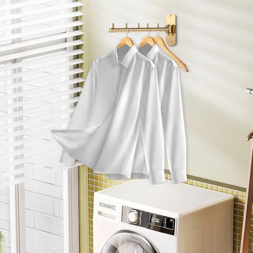 Sumnacon Clothes Rack,2 Pcs Stainless Steel Wall Mounted - Image 3