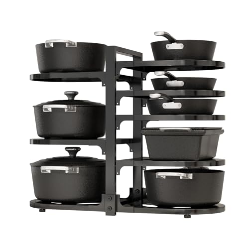 Adjustable Heavy Duty Pots and Pans Organizer Under Cabinet - Image 2