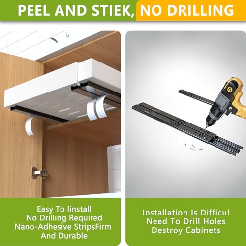 2 Pack Pull Out Cabinet Organizer 21" | Home Organization - Image 6