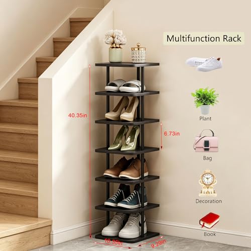 SORCEDAS Shoe Rack Vertical Shoe Shelf Narrow Tall S | All Products - Image 4