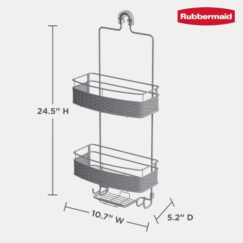 Rubbermaid Hanging Shower Caddy - Rust-Resistant Shower - Image 3