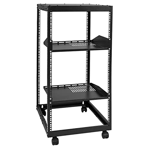 VEVOR 20U Open Frame Server Rack, 23''-40'' Adjustable Depth - Image 2