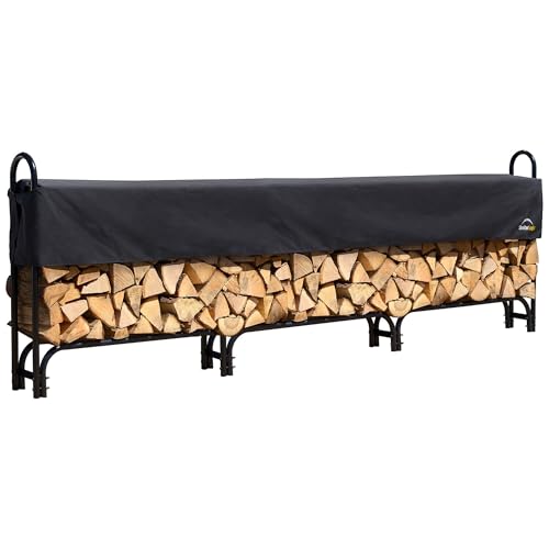 ShelterLogic 12' Adjustable Heavy Duty Outdoor Firewood - Image 2