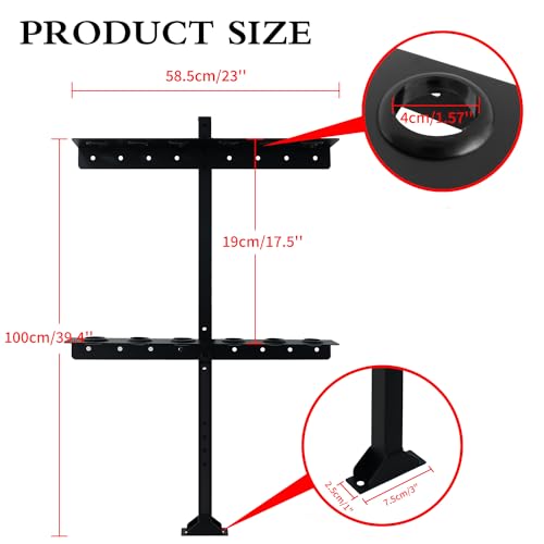 Trailer Racks for Lawn Equipment, Trailer Tool Rack Shovel - Image 3