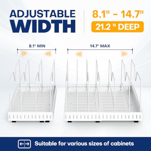 Pull Out Cabinet Organizer for Cookie Sheet, Cutting Board - Image 4