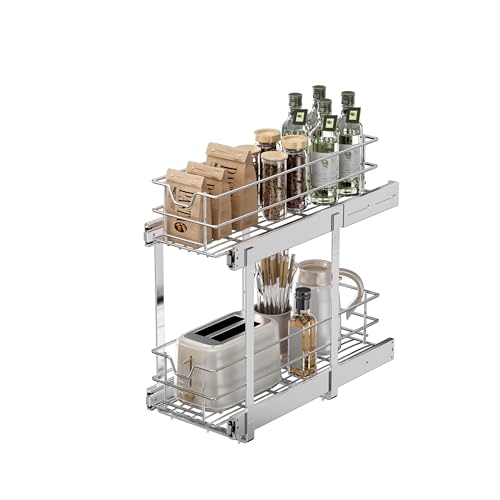 EZKAZA Pull Out Cabinet Organizer for Kitchen Utensil 7.5" - Image 2