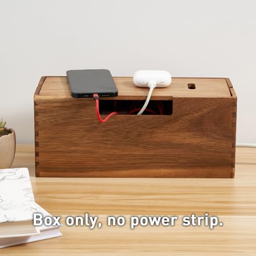 LiTY Acacia Wood Cable Management Box, Wooden Cord H | All Products - Image 6