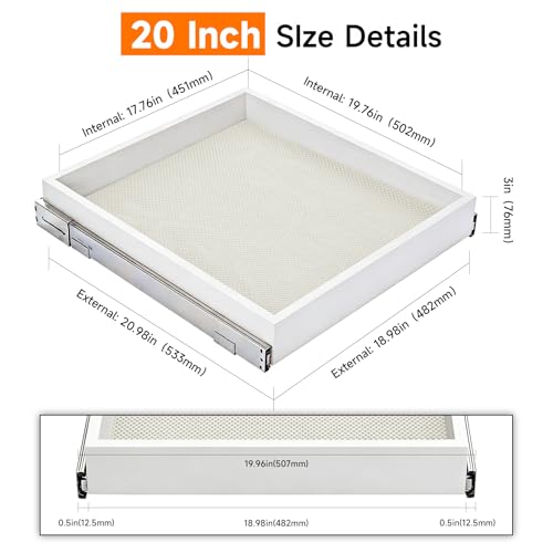 Expandable Pull Out Kitchen Drawer Cabinet organizer, 14"W - Image 3