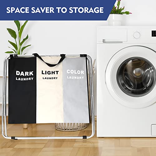 180L Large Laundry Basket, Freestanding Laundry Hamper - Image 5