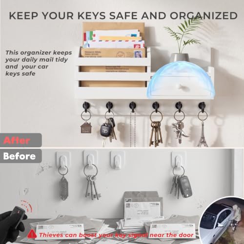 Key Holder Wall Mount with car Key Faraday Box - Image 7