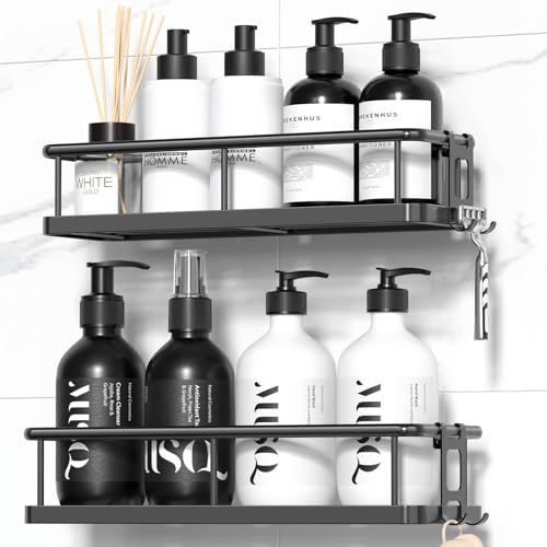 YASONIC Shower Caddy Adhesive, Rustproof Shower Organizer - Image 2