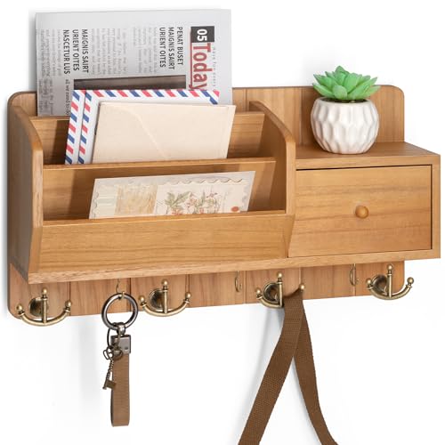 Rebee Vision Key Holder Wall Mount with Drawer for Entryway - Image 2