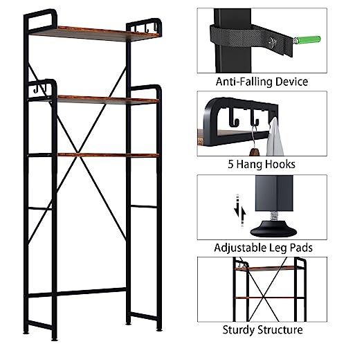 Over The Toilet Storage Rack with 3-Tier Bathroom Shelves - Image 4