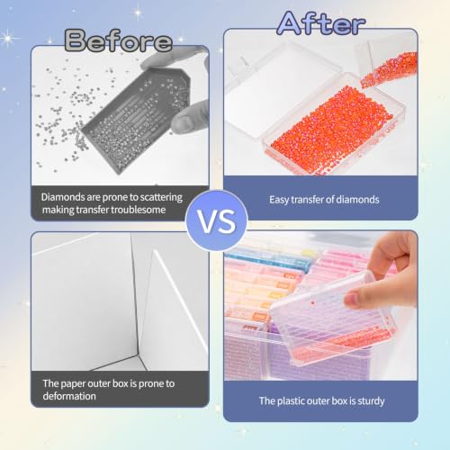 QTFOUND Diamond Art Painting Storage 1pack 27pcs Storage - Image 6