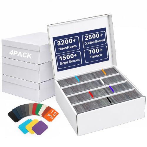 Bulk Card Storage box Flip Lid，4-Row 3200+Card Capacity - Image 2