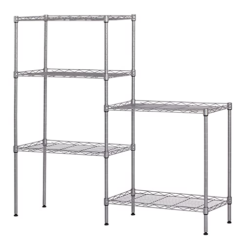 Karl home 5 Tier Wire Shelving Unit Height Adjustable Storage - Image 4