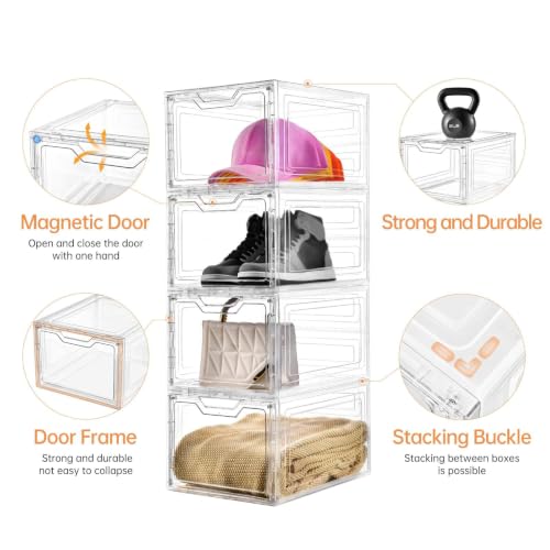 6 Pack Clear Storage Bins with Lids, 19 Qt Closet Or | All Products - Image 5