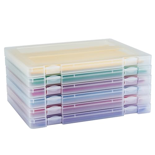6 Pack A4 Paper Storage Box, 8.5 x 11 Project Case for US letter - Image 2