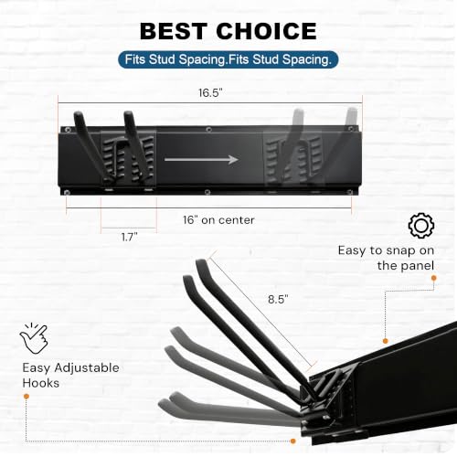 Garage Tool Organizer Wall Mount, 80 Inch Heavy Duty | Garage Storage - Image 3