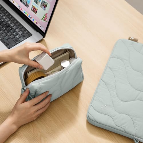 tomtoc Electronics Organizer Travel Case, Soft Puffy Accessory - Image 7