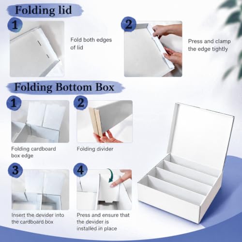 Bulk Card Storage box Flip Lid，4-Row 3200+Card Capacity - Image 7