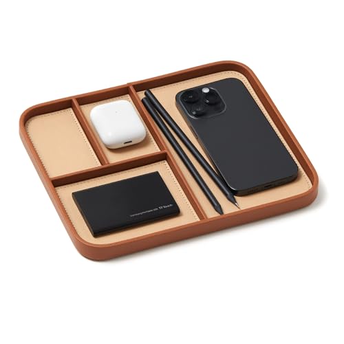 Nordik Leather Valet Tray - Medium EDC Tray - Sand B | All Products - Image 2