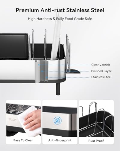 SUNLY Expandable Dish Drying Rack, Versatile Brackets for Pots & - Image 6