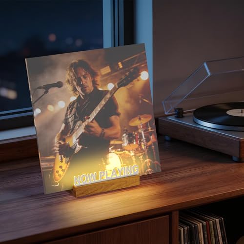 Now Playing Vinyl Record Stand, Light Up Vinyl Record - Image 7