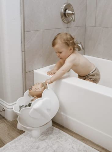 Bath Toy Storage - Off-White - 2 Piece Baby Bathtub Toy - Image 7