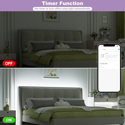 MIWISE COB LED Strip Lights 65.6ft/20m,UL-Listed CRI 90+ Dimmable - Image 5