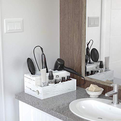 JACKCUBE Design Hair Tool Organizer Wooden, Hair Blow Dryer - Image 3