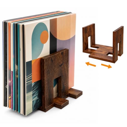Adjustable Vinyl Record Holder, 20-60 LP Storage Rack, 1 Pack - Image 2