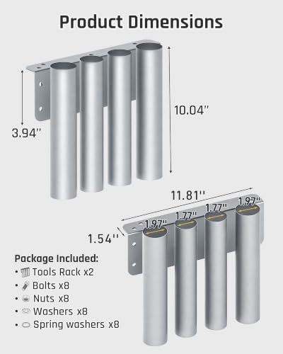 Wyckoff Heavy Duty 4-Hole Shovel Holder for Truck & - Image 3