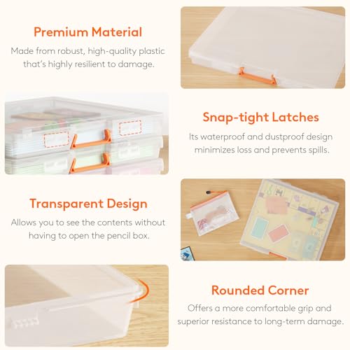 Lifewit Board Game Storage Containers with Handle, 12.2''x10.6'' - Image 6