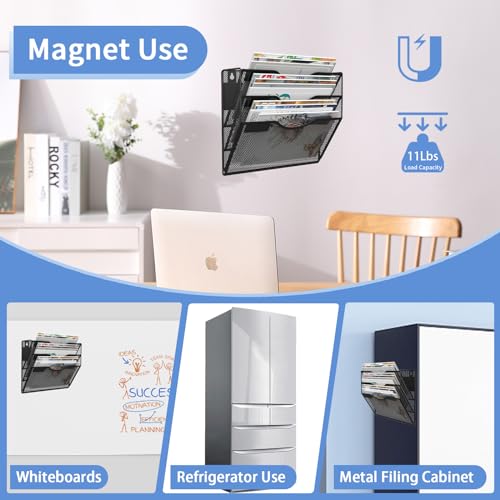 3-Tier Magnetic File Holder, No Drilling Installation File - Image 7